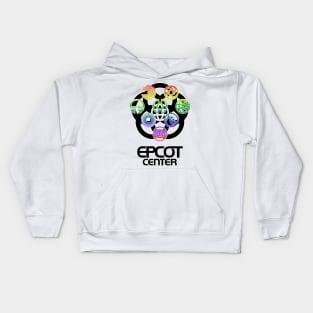 EPCOT Center Pavilion Logos Kids Hoodie